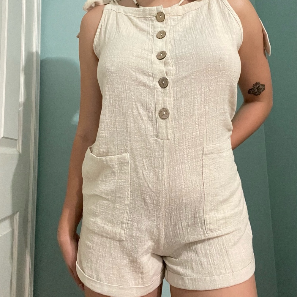 Boho tan romper